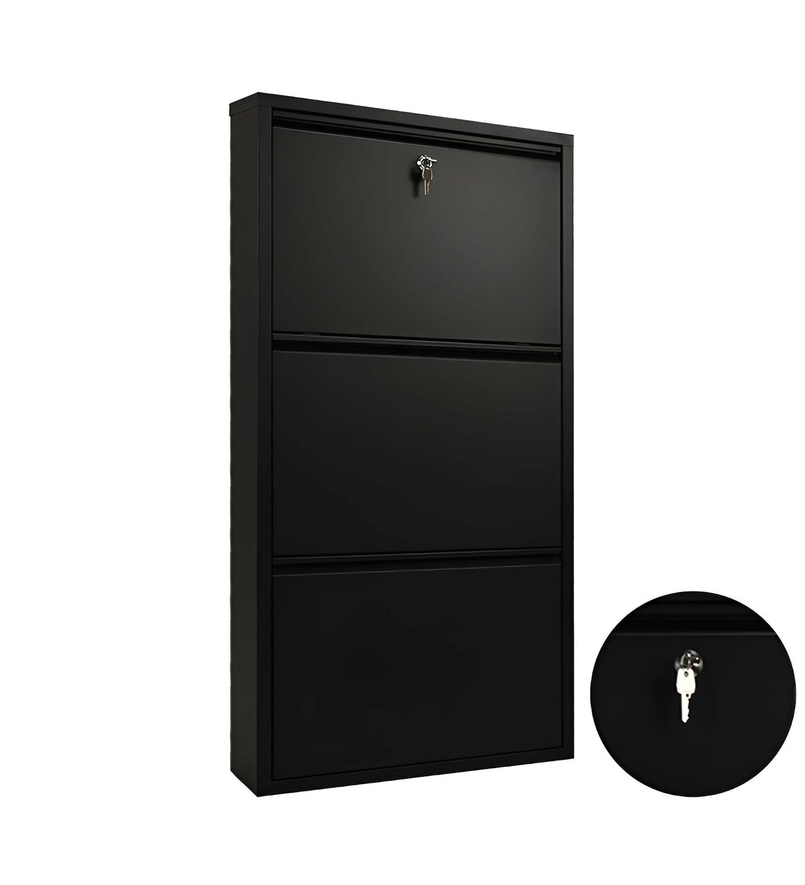 Pantofar, Hanah Home, Primo 3, 50x104x15 cm, Metal, Negru - imagine 4